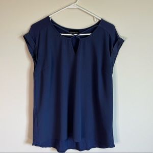 Fortune & Ivy Crisscross Flow Blouse size L